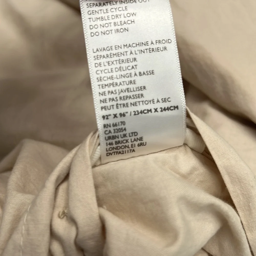 NWOT Anthropologie Ivy Appliqué Duvet Cover QUEEN Z159